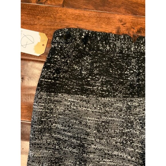 BCBGMaxAzria "Bruna" Black & White Tweed Mini Shorts, Size XS - Picture 7 of 8